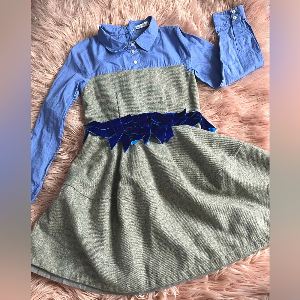 Gingersnap,8-10y,bluelongsleeve casual dress